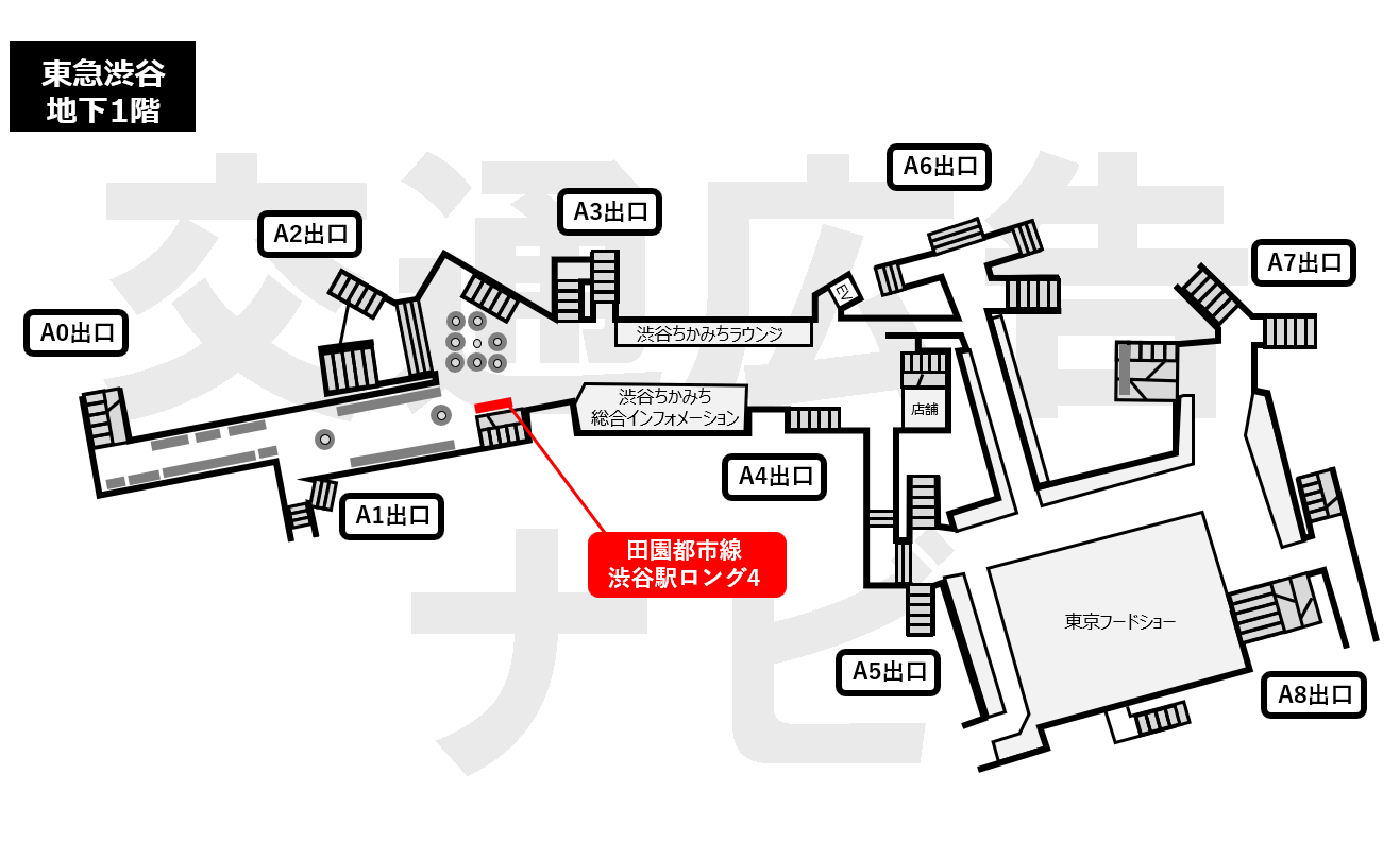 東急渋谷DTロング4位置図