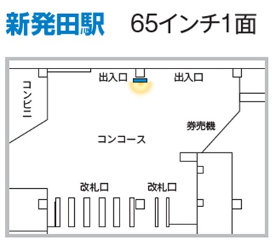 新発田駅 J・ADビジョン位置図