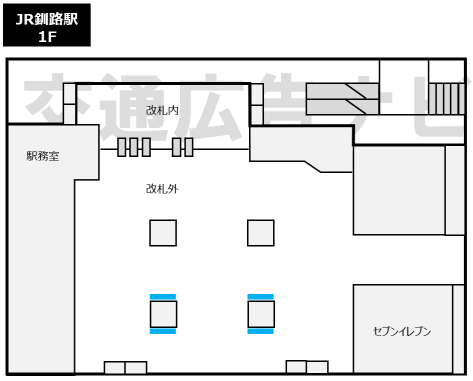 エキビジョン釧路位置図