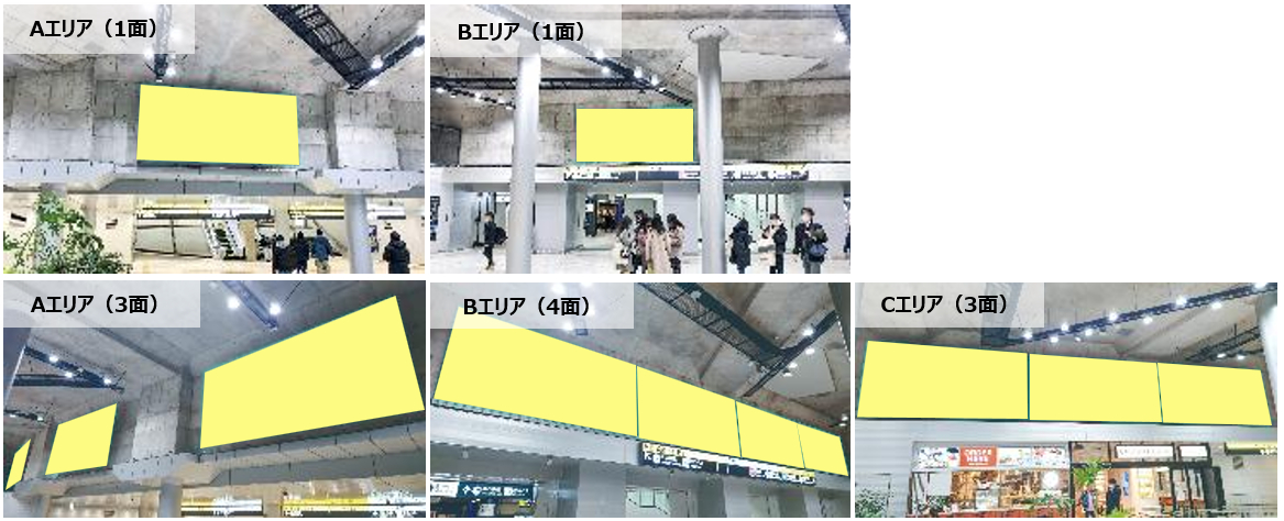 東口地下広場 B2F360°シート