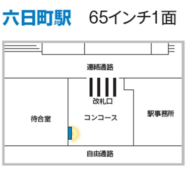 六日町駅 J・ADビジョン位置図