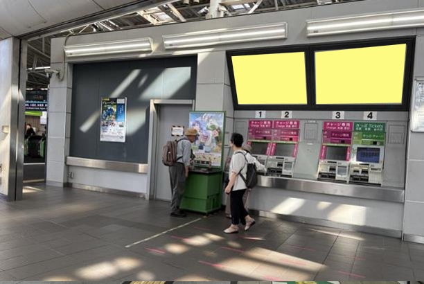 JRさいたま新都心駅 券売機上トップサイン