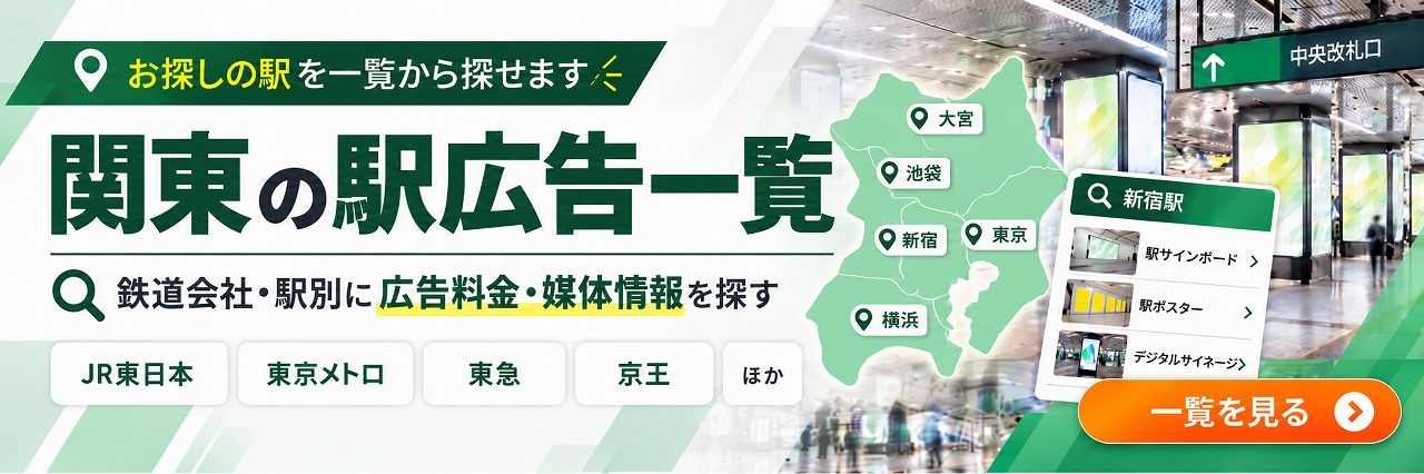 関東の駅広告一覧_AI生成画像